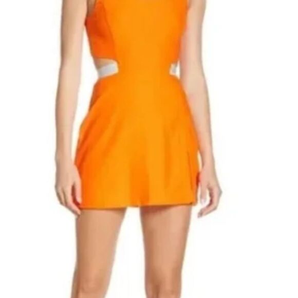 Outdoor Voices Dresses & Skirts - Outdoor Voices Vibrant Orange Cutout Court Dress